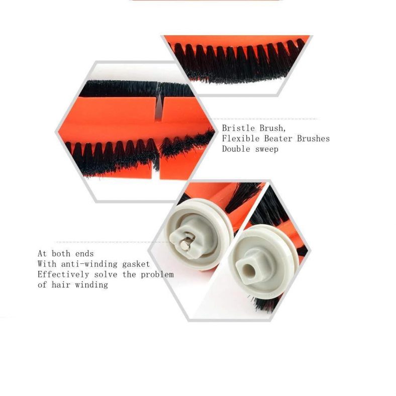 Reservdelar Kompatibla med Xiaomi Mi Roborock S5, S50, S51, S55 Borste Filter Sidoborste