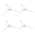 4 st Sidoborstar Xiaomi MI Robotdammsugare Vacuum Mop