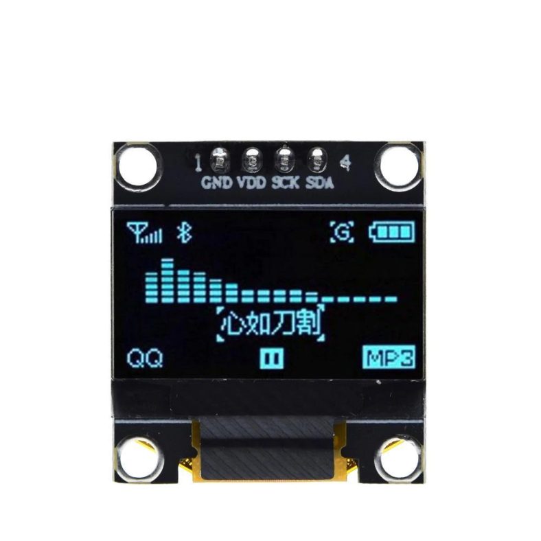 Blå / Gul OLED Skärm / Display / Displaymodul 0.96" 4 pins 128X64